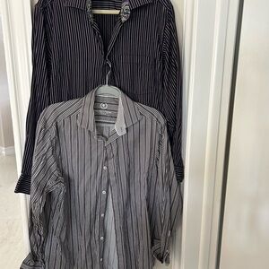 Two stripped Bugatchi men’s shirts